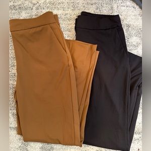 2 Pairs of Maison d’ Amelie High Waisted Wide Leg Trouser Pants